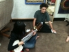 John's CSSSA students trying some North Indian instruments (5) 